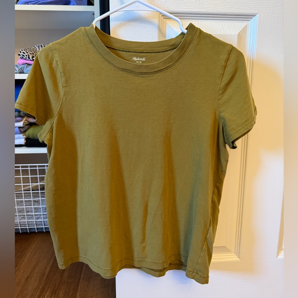 Madewell Northside Vintage Tee in Spiced Olive Green
